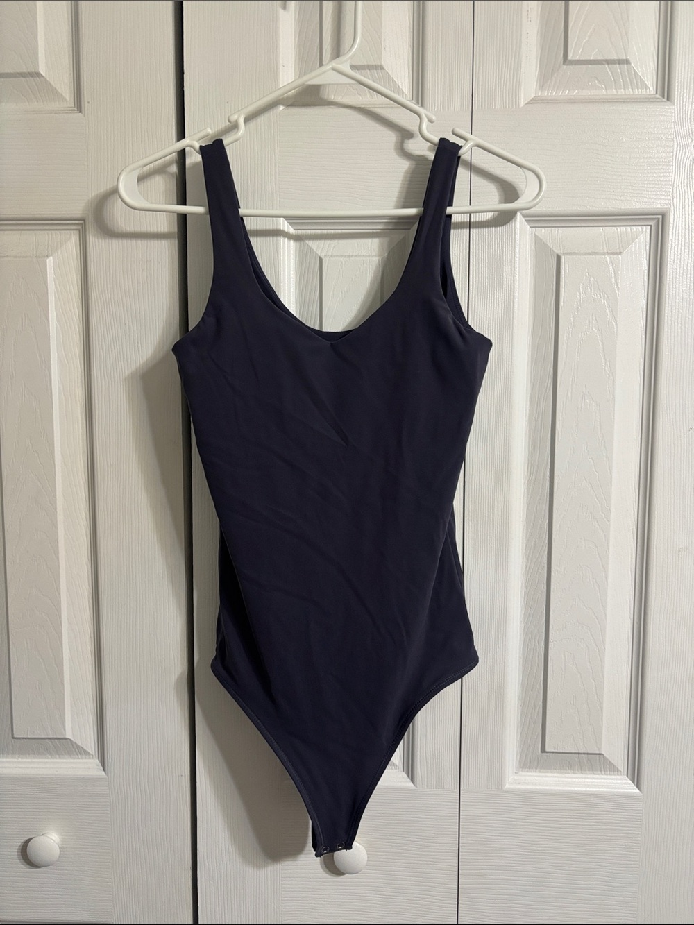 Klassy Network Navy Sweetheart Bodysuit